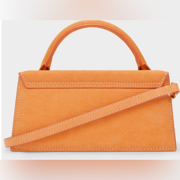 Le Chiquito Long Bag in Orange Leather - Picture 3 of 5